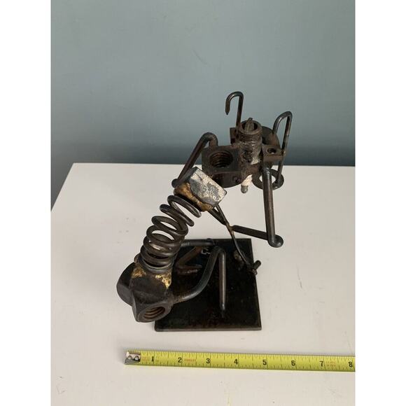 Welded Golf Art Sculpture Putt Putt Signed Christmas Gift Man Cave Scrap Metal - Picture 9 of 13